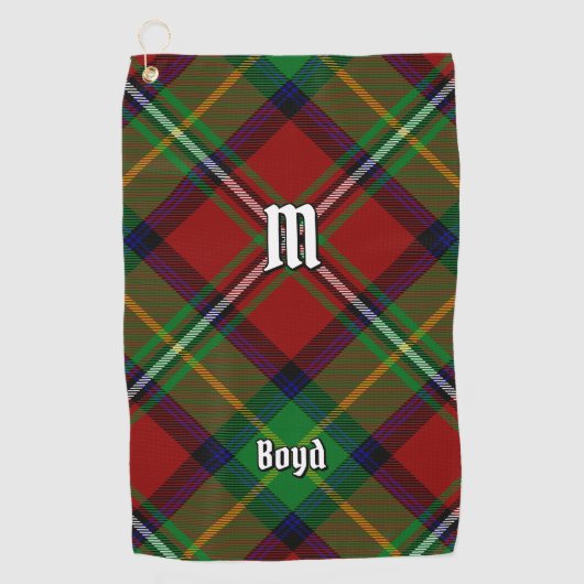 Serviette De Golf Clan Boyd Tartan (Devant)