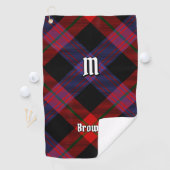 Serviette De Golf Clan Brown Tartan (En situation)