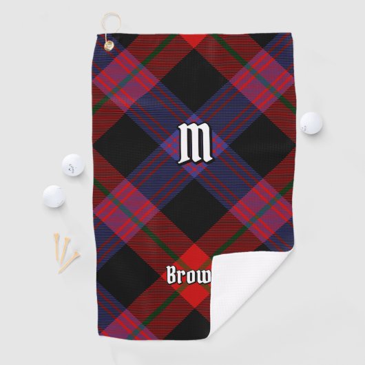 Serviette De Golf Clan Brown Tartan (En situation)