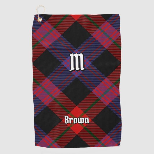 Serviette De Golf Clan Brown Tartan (Devant)