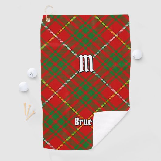 Serviette De Golf Clan Bruce Tartan (En situation)