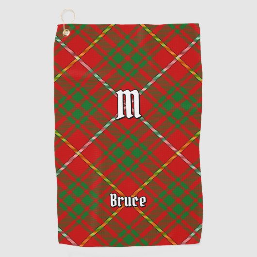 Serviette De Golf Clan Bruce Tartan (Devant)