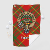 Serviette De Golf Clan Cameron Crest sur Tartan (En situation)