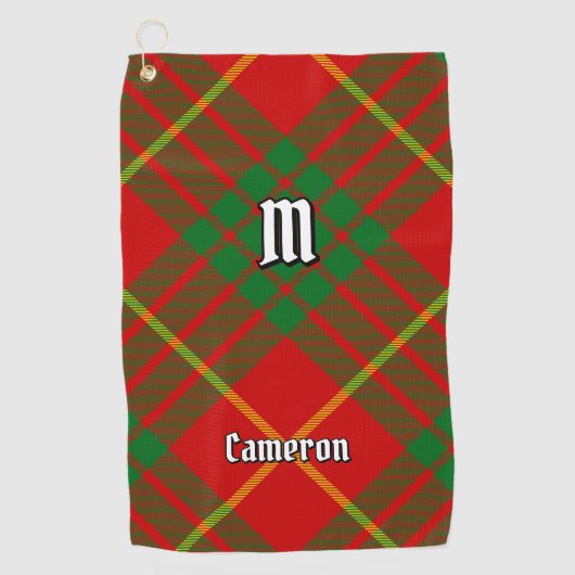 Serviette De Golf Clan Cameron Tartan (Devant)