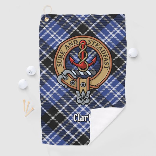 Serviette De Golf Clan Clark Crest (En situation)