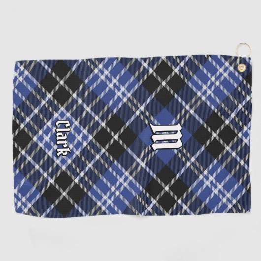 Serviette De Golf Clan Clark Tartan (Horizontal)