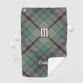 Serviette de golf Clan Craig Tartan (En situation)