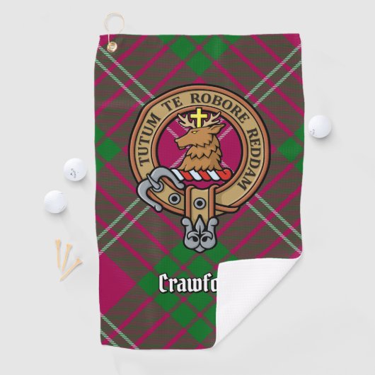 Serviette De Golf Clan Crawford Crest Golf Towne (En situation)