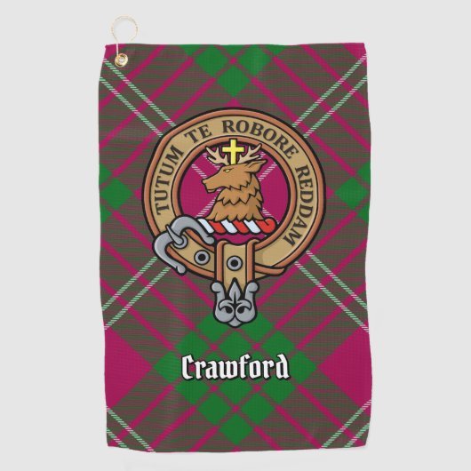 Serviette De Golf Clan Crawford Crest Golf Towne (Devant)