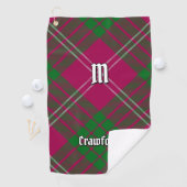 Serviette de golf Clan Crawford Tartan (En situation)