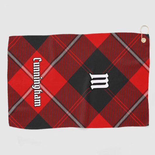 Serviette De Golf Clan Cunningham Tartan (Horizontal)