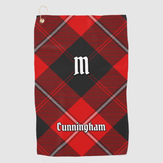 Serviette De Golf Clan Cunningham Tartan (Devant)