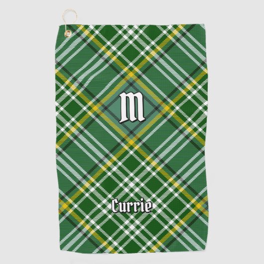 Serviette De Golf Clan Currie Tartan (Devant)