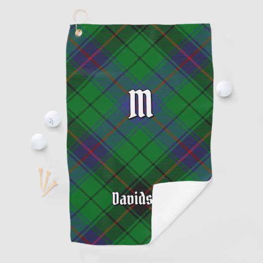 Serviette De Golf Clan Davidson Tartan (En situation)