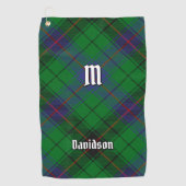 Serviette De Golf Clan Davidson Tartan (Devant)
