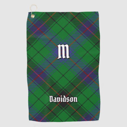 Serviette De Golf Clan Davidson Tartan (Devant)