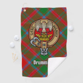 Serviette De Golf Clan Drummond Crest sur Tartan (En situation)