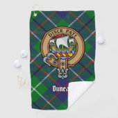 Serviette De Golf Clan Duncan Crest over Tartan (En situation)