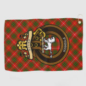 Serviette De Golf Clan écossais Bruce Badge et Crest | Armoiries (Horizontal)
