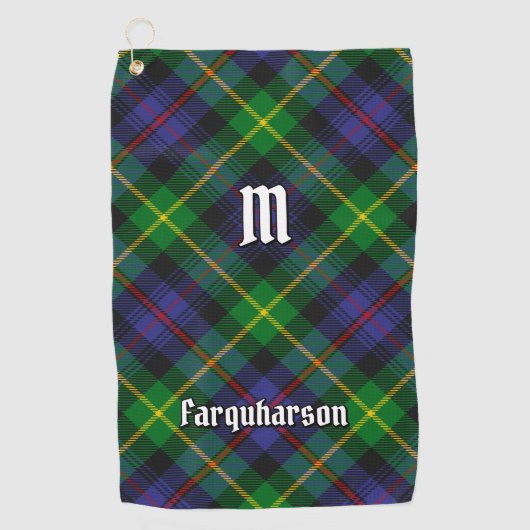 Serviette De Golf Clan Farquharson Tartan Golf Towne (Devant)