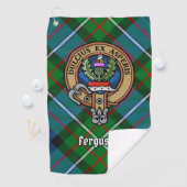 Serviette De Golf Clan Ferguson Crest sur Tartan Golf Towne (En situation)