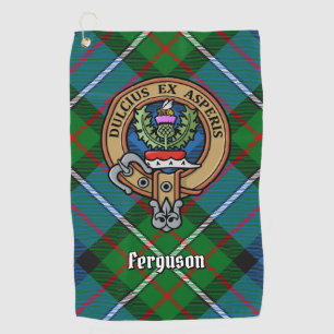 Serviette De Golf Clan Ferguson Crest sur Tartan Golf Towne