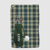 Serviette De Golf Clan Fitzpatrick Tartan Plaid Personnalisé (Devant)
