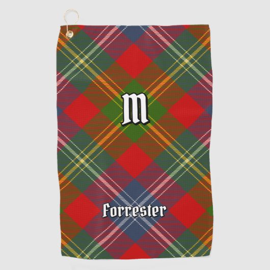 Serviette De Golf Clan Forrester Tartan (Devant)