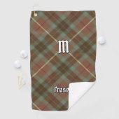 Serviette De Golf Clan Fraser Chasse Tartan Golf Towel Patiné (En situation)