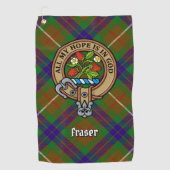 Serviette de golf Clan Fraser Crest (Devant)