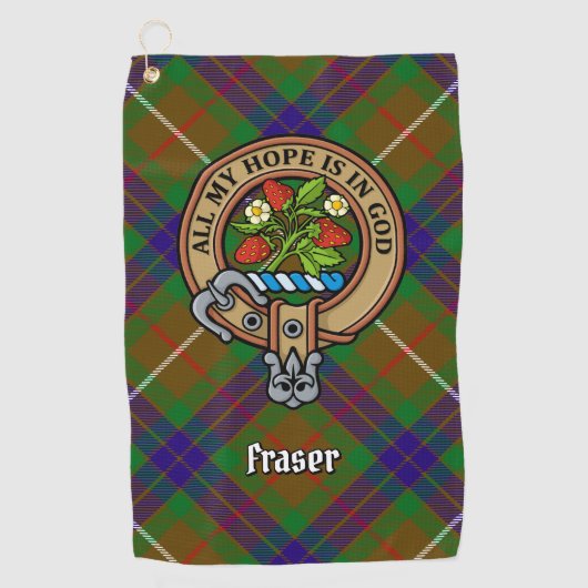 Serviette de golf Clan Fraser Crest (Devant)