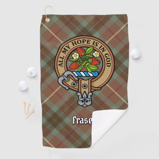 Serviette de golf Clan Fraser Crest (En situation)