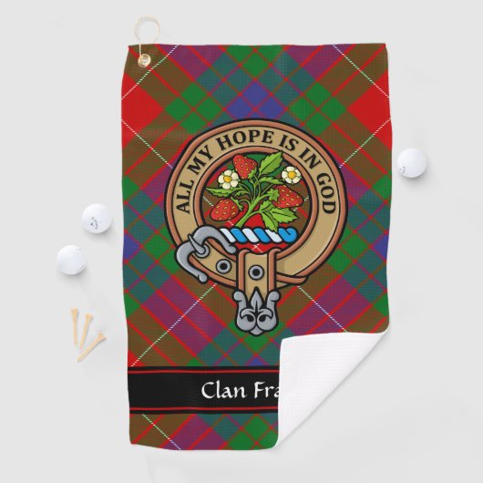 Serviette de golf Clan Fraser Crest (En situation)