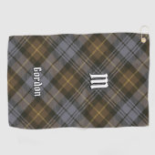 Serviette de golf Clan Gordon Tartan Patiné (Horizontal)