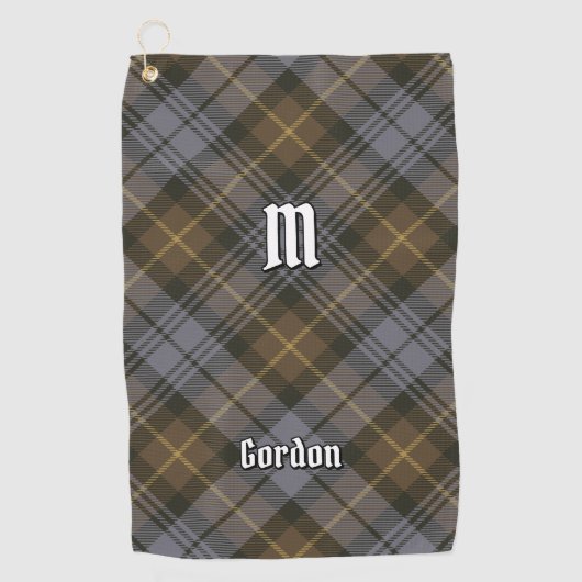 Serviette de golf Clan Gordon Tartan Patiné (Devant)