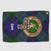 Serviette de golf Clan Gunn Crest (Horizontal)