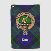 Serviette de golf Clan Gunn Crest (Devant)