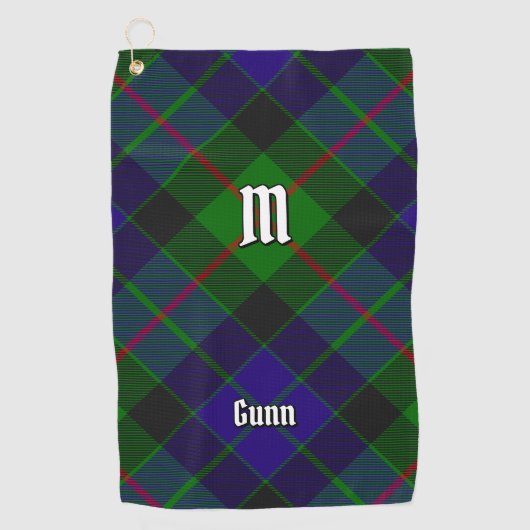 Serviette de golf Clan Gunn Tartan (Devant)