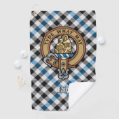 Serviette De Golf Clan Haig Crest over Check Tartan (En situation)