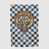 Serviette De Golf Clan Haig Crest over Check Tartan (Devant)