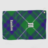 Serviette De Golf Clan Hamilton Chasse Tartan Golf Towel (Horizontal)