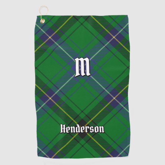 Serviette De Golf Clan Henderson Tartan (Devant)