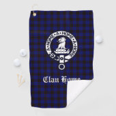 Serviette De Golf Clan Home Crest Badge et Tartan (En situation)
