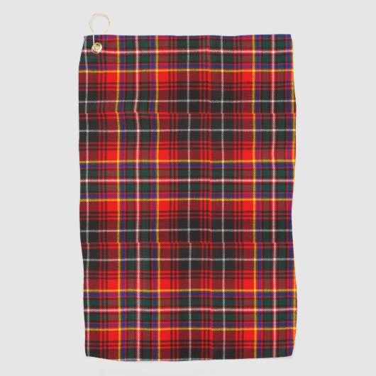 Serviette De Golf Clan Innes Tartan Plaid (Devant)