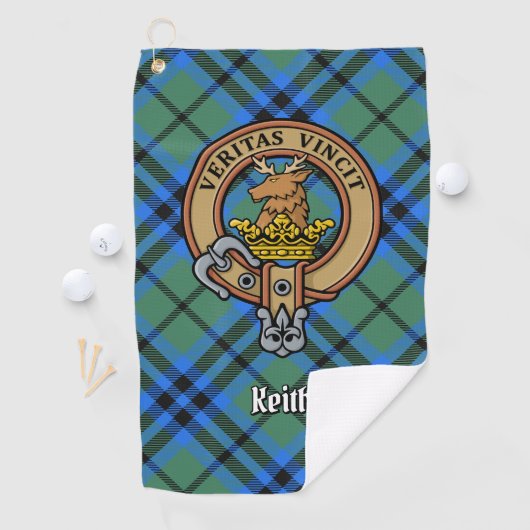 Serviette de golf Clan Keith Crest (En situation)