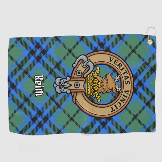Serviette de golf Clan Keith Crest (Horizontal)