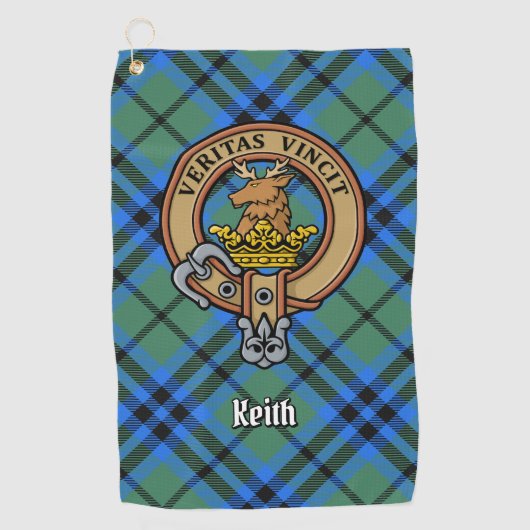 Serviette de golf Clan Keith Crest (Devant)