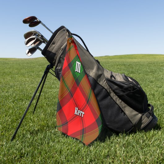 Serviette De Golf Clan Kerr Tartan (Vert)