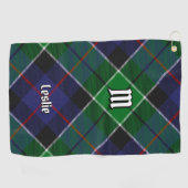 Serviette De Golf Clan Leslie Chasse Tartan (Horizontal)