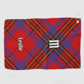 Serviette De Golf Clan Leslie Red Tartan (Horizontal)